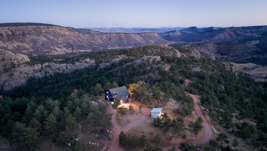 Spring Gulch horse property near Lyons Colorado with foothills views