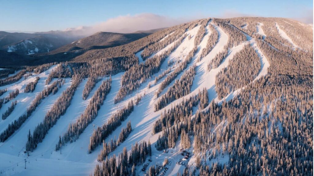 Dusk at Eldora Ski Resort near Nederland Colorado